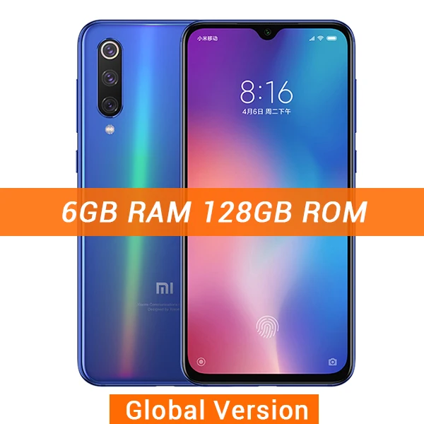 Смартфон Xiaomi mi 9 SE, 6 ГБ, 64 ГБ, mi 9 SE, Восьмиядерный процессор Snapdragon 712, 48мп, тройная камера, 5,97 дюймов, полный экран - Цвет: 6-128GB Global Blue