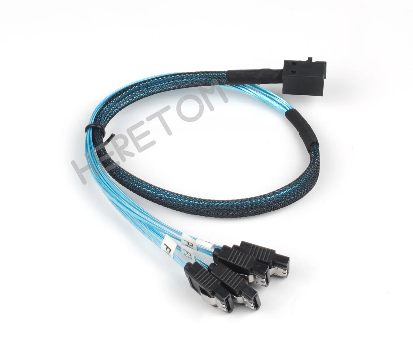 0 5 м 1 внутренний HD Mini SAS Кабель SFF 8643 To 4 SATA to кабель подключения к жесткому диску 100