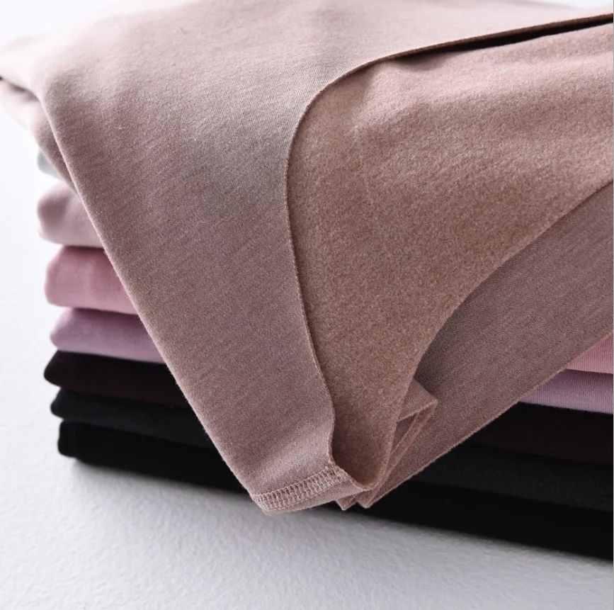 Женская бесшовная футболка с длинным рукавом и круглым вырезом | одежда