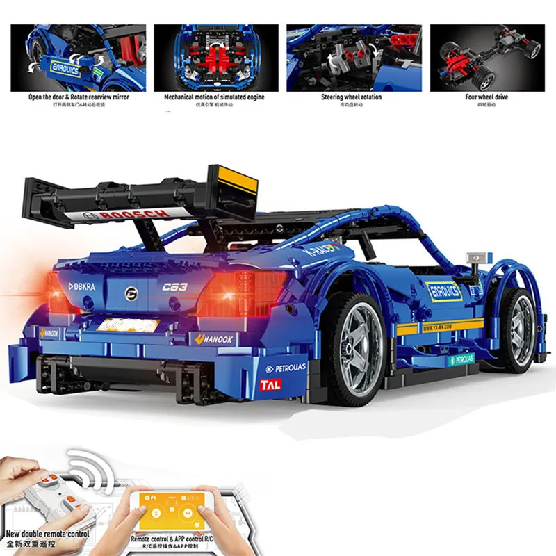 Technic MOC-3918 Veneno Roadster Совместимость с 20087 RC APP управление строительные блоки кирпичи DIY День рождения Обучающие игрушки, подарки