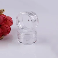 10pcs 5g mini cosmetic empty container pot small sample transparent lip eyeshadow face sample bottle balm cream container s6u1
