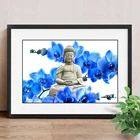 Алмазов картина Алмазная вышивка с Буддой картину Стразы религия круглая Алмазная мозаика картина, вышитая бисером 