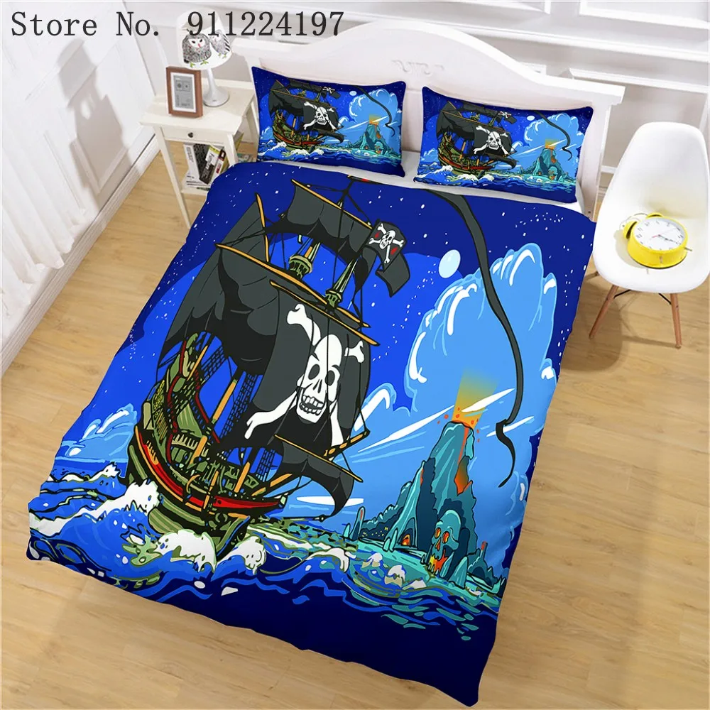 3d пиратский одеяло с принтом Постельное белье Сова щенок пододеяльник