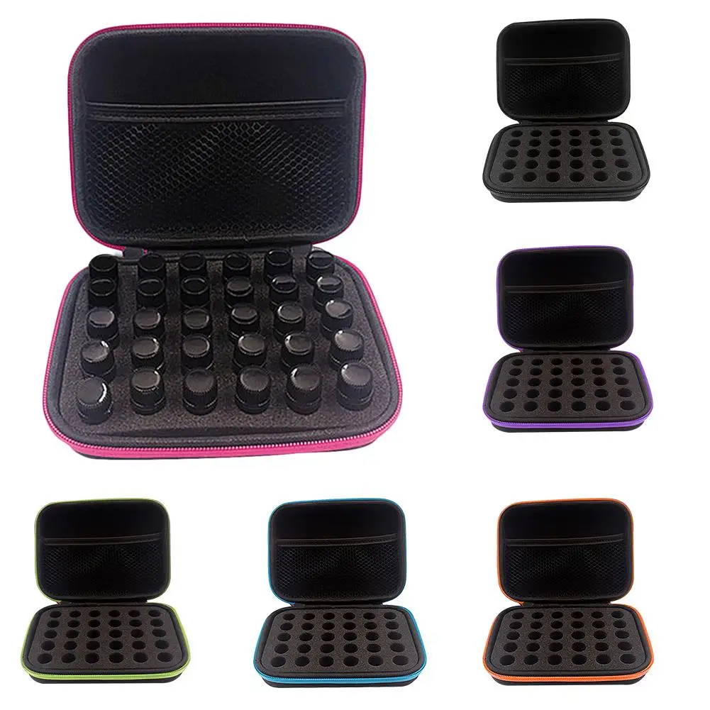 

30 Compartments Universal Portable Essential Oil Storage Bag Shock-proof Travel Carrying Case Organizer Nail Polish Storage Box
