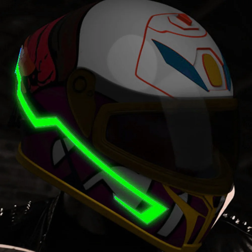 Новое поступление мотоциклетный шлем EL холодный свет световая полоса ночной