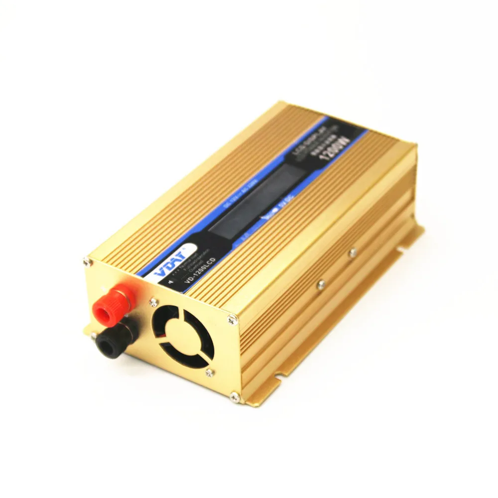 

Модифицированный автомобильный инвертор, бытовой Преобразователь мощности 1200 Вт, инвертор с ЖК-дисплеем