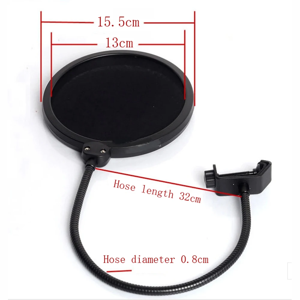 Профессиональный Анти-Спрей Крышка большой двухслойный микрофон Запись