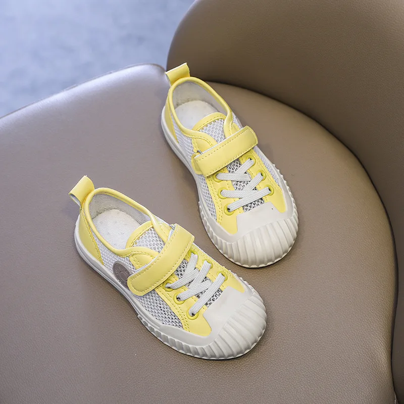 Кроссовки Детские с ракушками дышащие модная повседневная спортивная обувь для