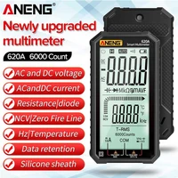 aneng 620a digital multimeter transistor testers 6000 counts true rms auto electrical capacitance meter temp resistance measure