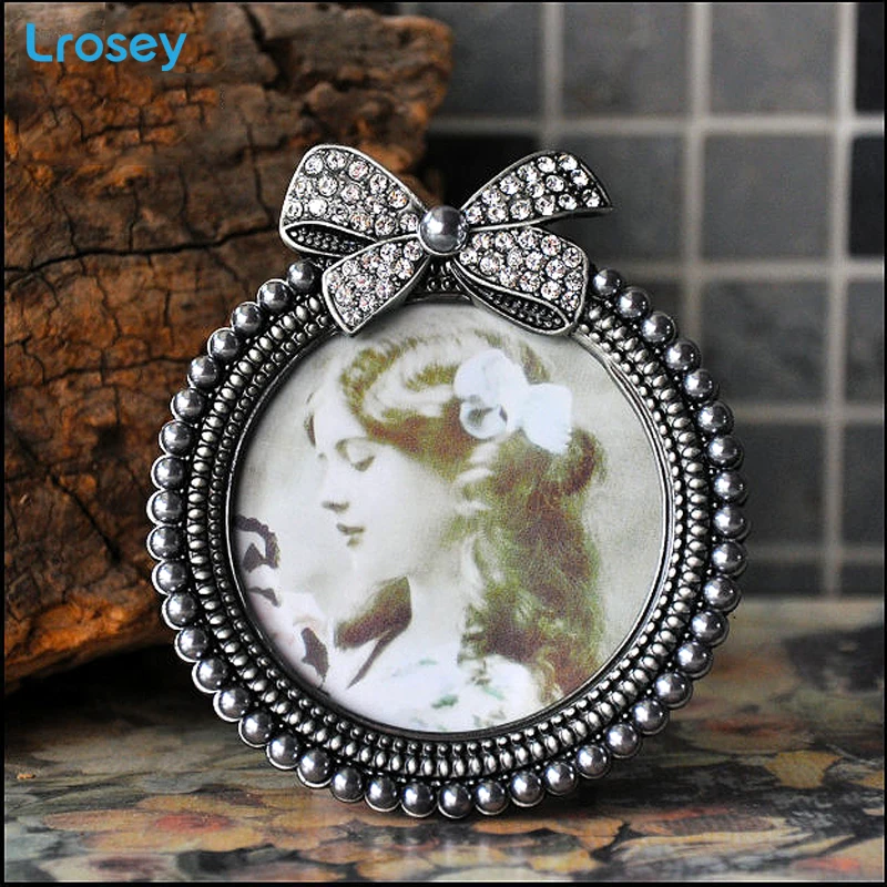 Металлическая рамка для фотографий с жемчугом в стиле ретро украшение дома