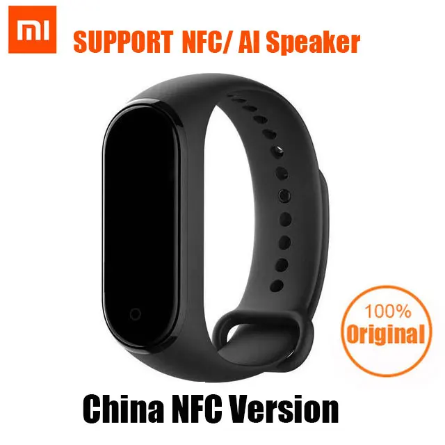 Mi 4 CN NFC Version Xiaomi mi band 3 mi Band 4 новейший музыкальный умный Браслет пульсометр фитнес 135 мАч 3 Цвета экран Bluetooth 5,0 - Цвет: Mi 4 CN NFC Version
