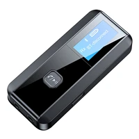 lcd display portable car plug and play stereo system audio adapter transmitter receiver tv compatible 5 0 universal