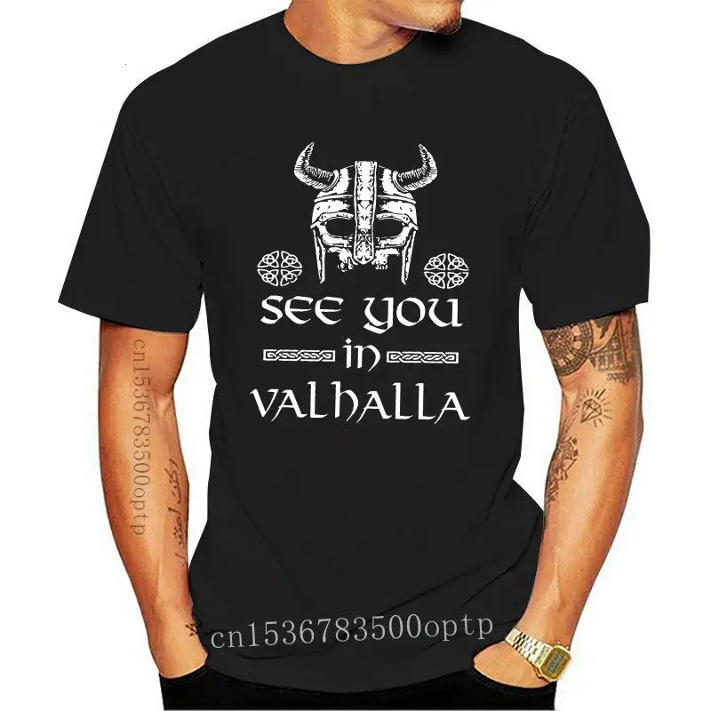 

Новинка, футболка Valhalla Ragnar Lothbrok, футболка с викингами футболка с викингом, футболка