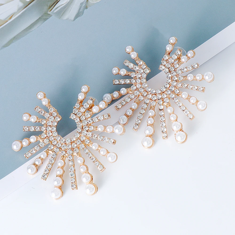 Модные серьги с искусственным жемчугом для невесты элегантные винтажные