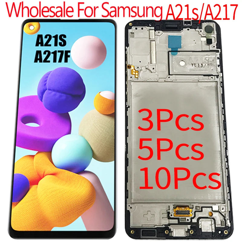 

3/5/10 шт. Оригинальный ЖК-дисплей для samsung A21S для Samsung Galaxy A217F, ЖК-дисплей с сенсорным экраном в сборе для Samsung A217F /DS Lcd