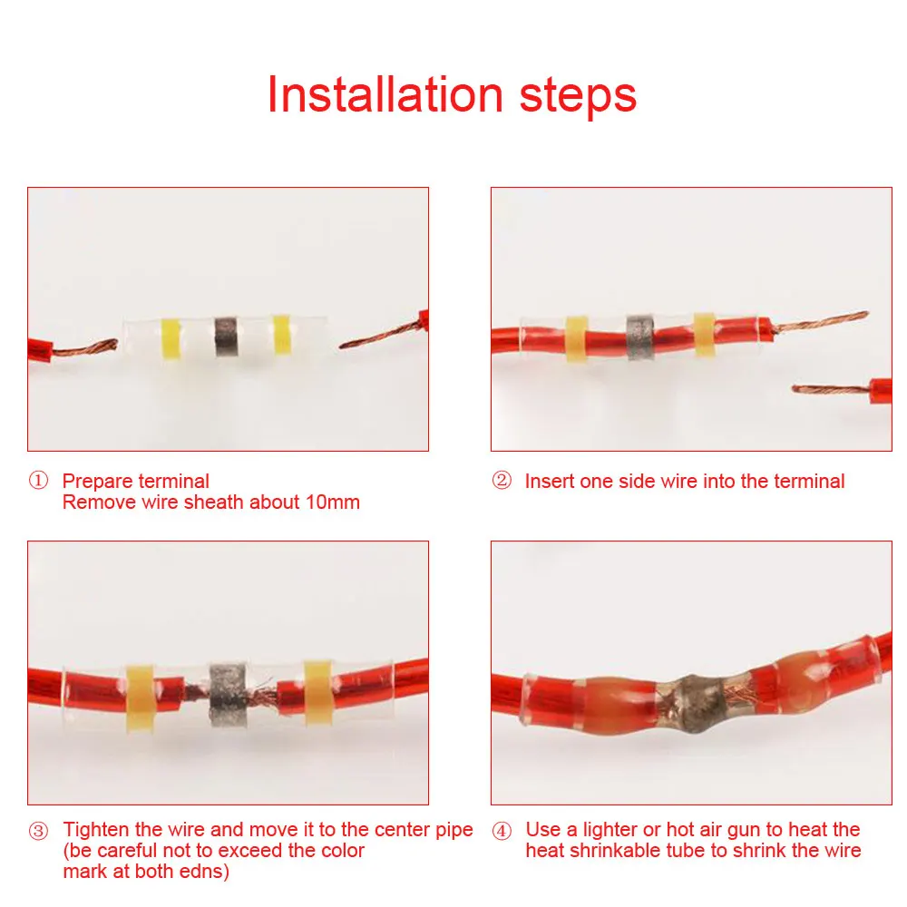 Припой уплотнение провода соединитель припоя термоусадочные стыковые