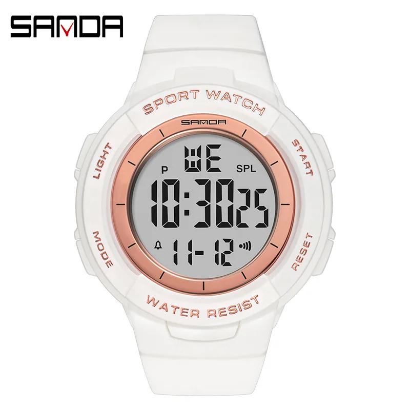 Электронные наручные часы SANDA модные многофункциональные спортивные цифровые