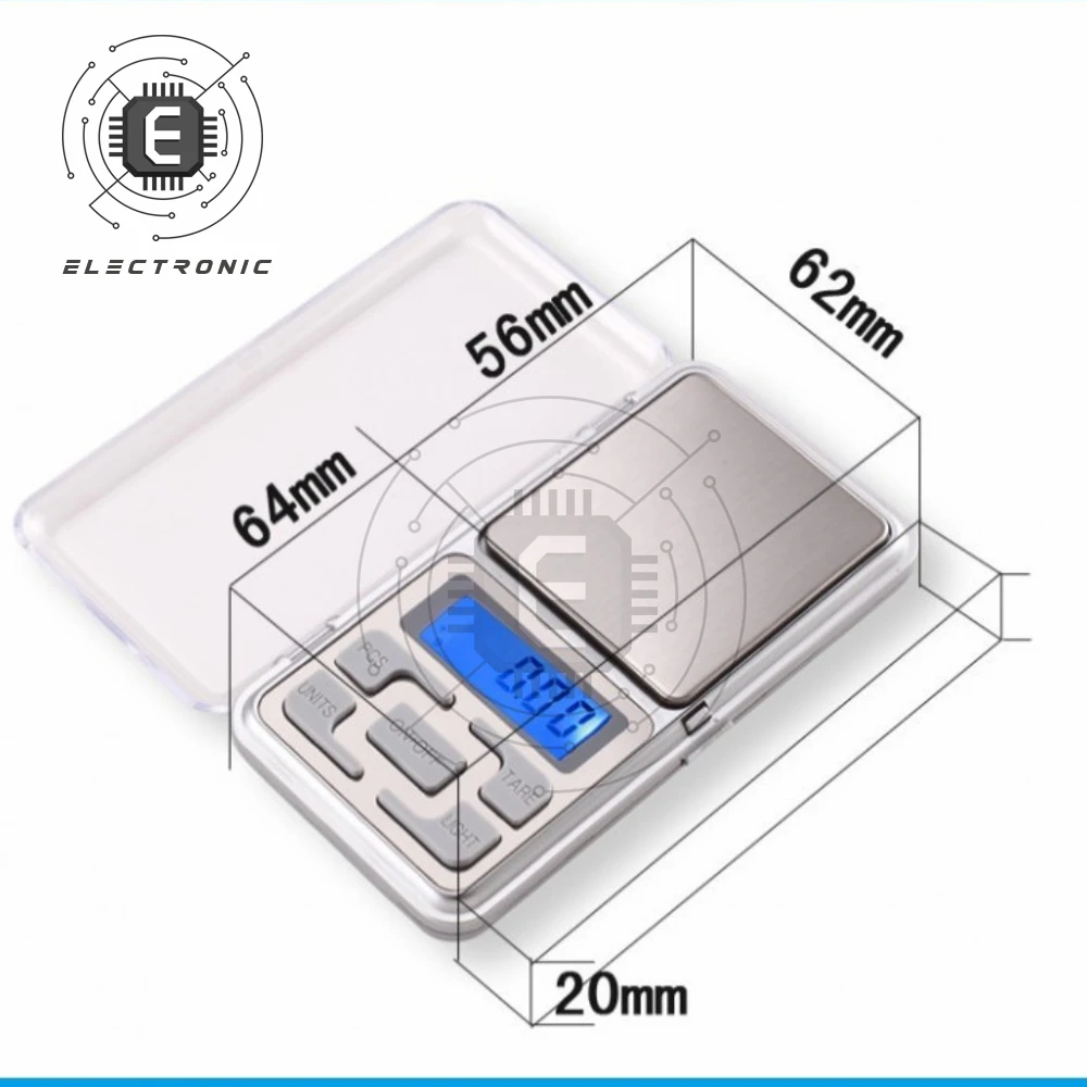 

Mini Digital Scale 100/200/300/500g 0.01/0.1g High Accuracy Backlight Electric Pocket Scales For Jewelry Gram Weight For Kitchen