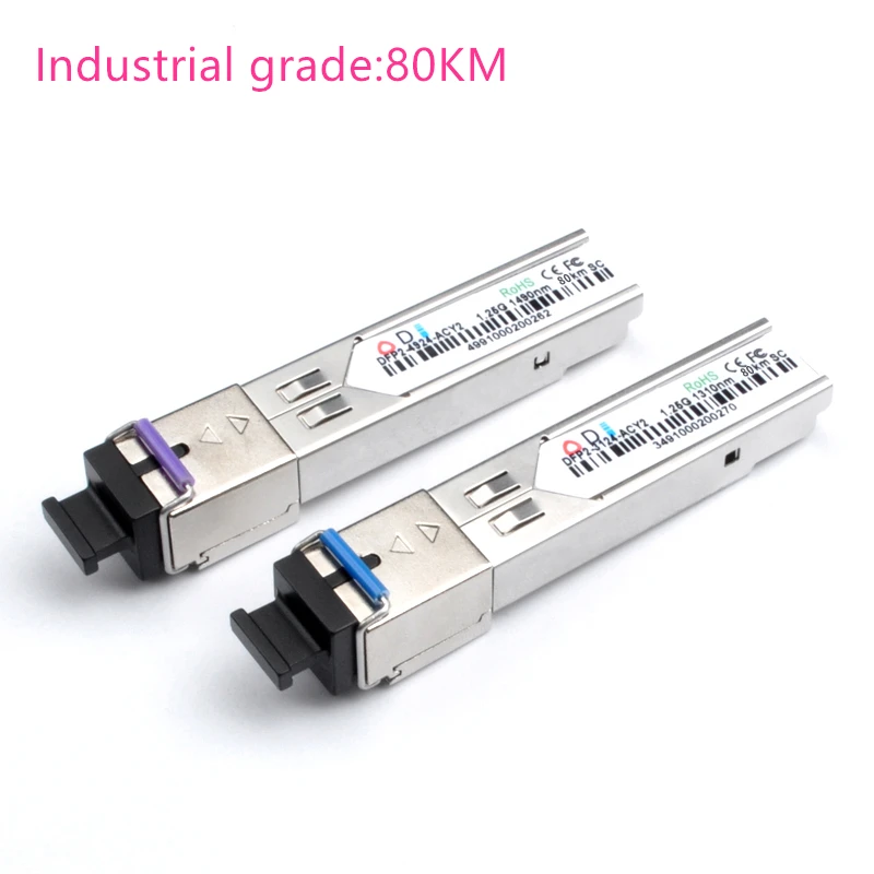 Волоконно-оптический модуль SC SFP промышленного класса-40 ~ + 80 градусов Цельсия 1 25g2