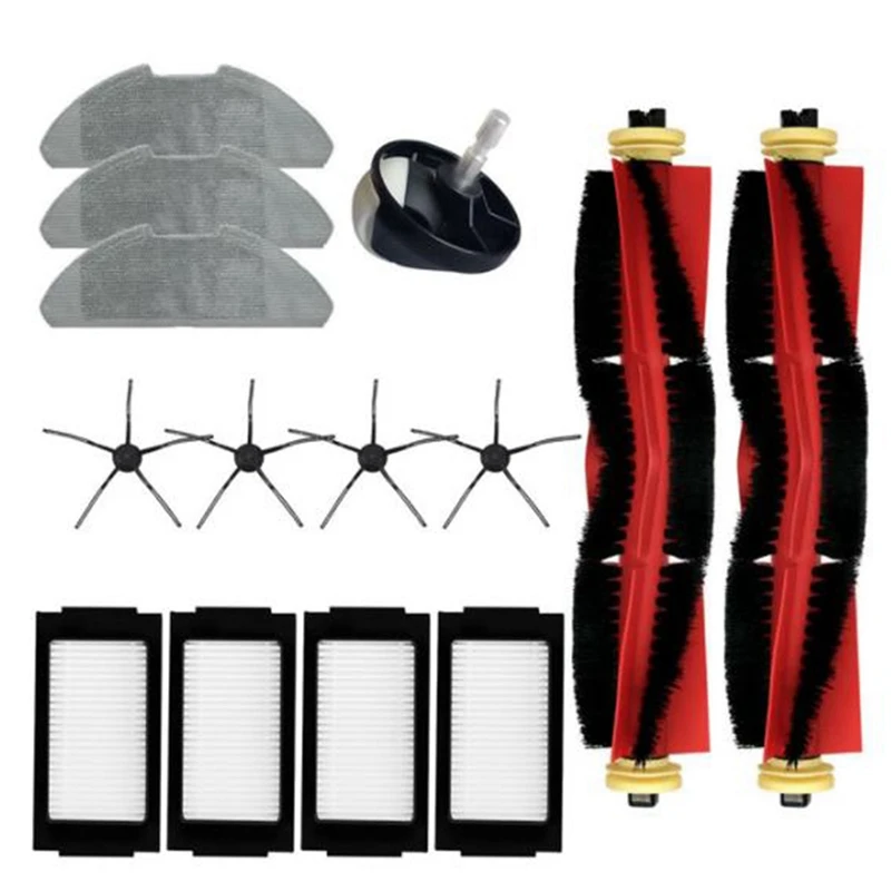 

14PCS Suitable For Xiaomijia Pro Floor Sweeper Roller Brush Main Brush Side Brush Filter Screen Wheel Cleaning Cloth