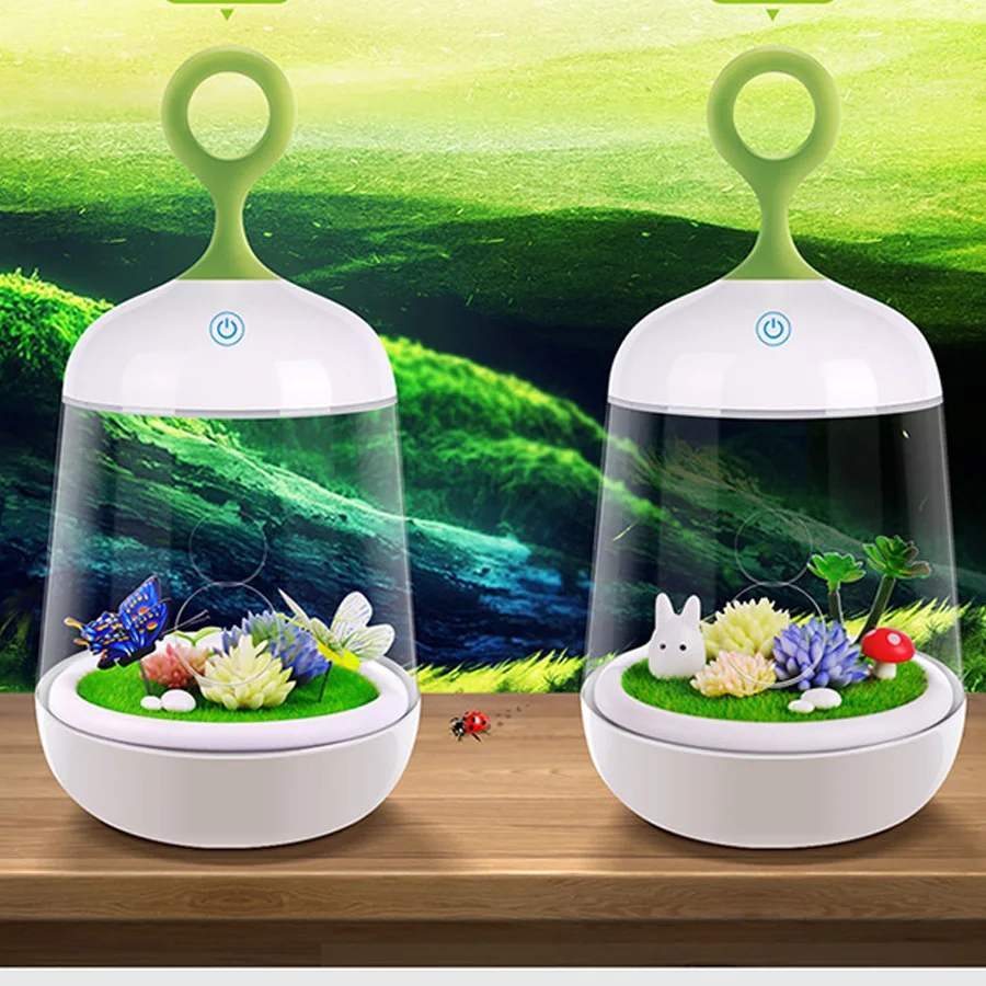 

creative home plant lamp DIY micro landscape Nightlight creative special Christmas gift A192