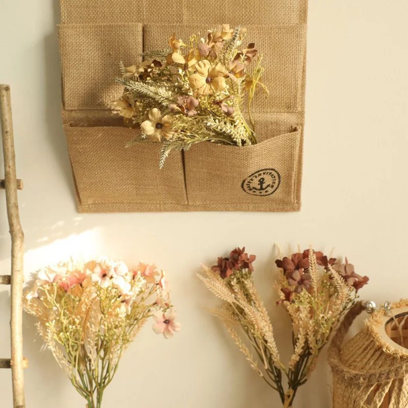 

Small Wild Flowers Dried Bouquet for DIY Floral Arrangement Material Home Wedding Party Decor Fake Flowers