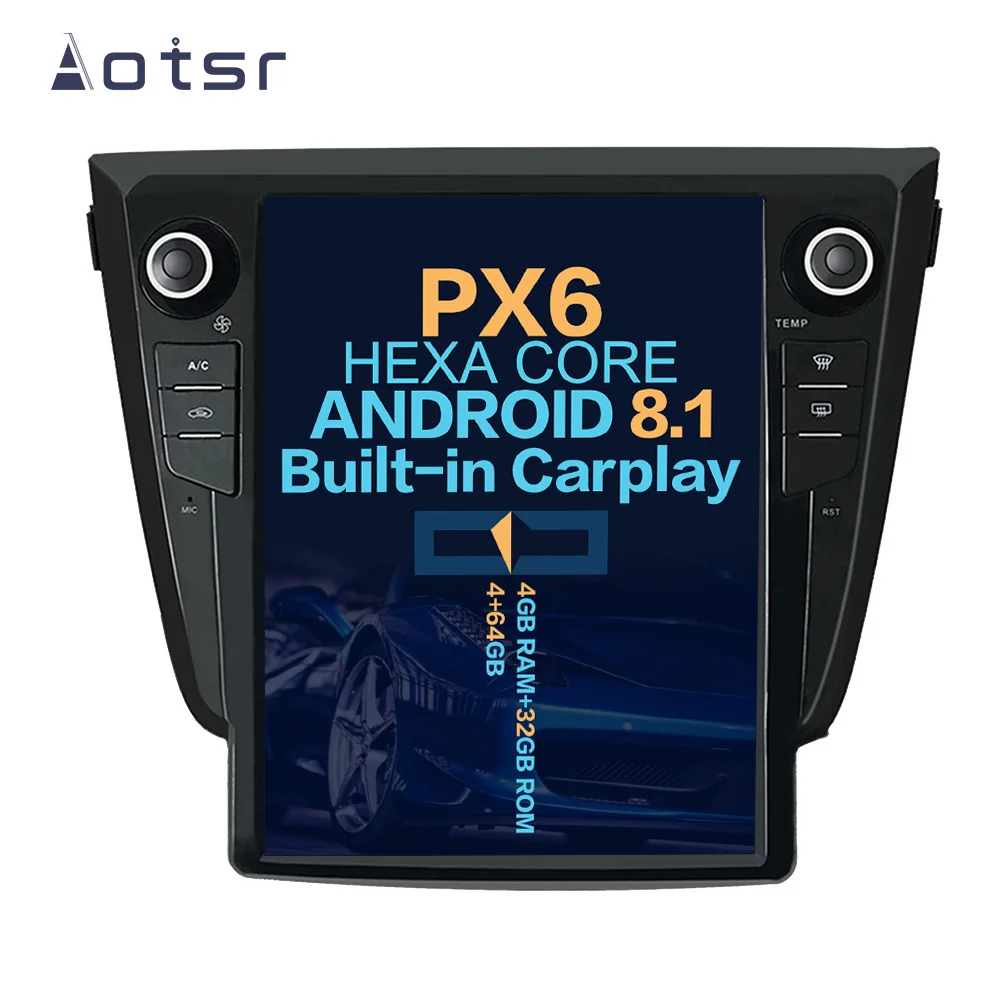 Aotsr Tesla 12 1 &quotвертикальный экран Android 8 автомобильный DVD мультимедийный плеер gps