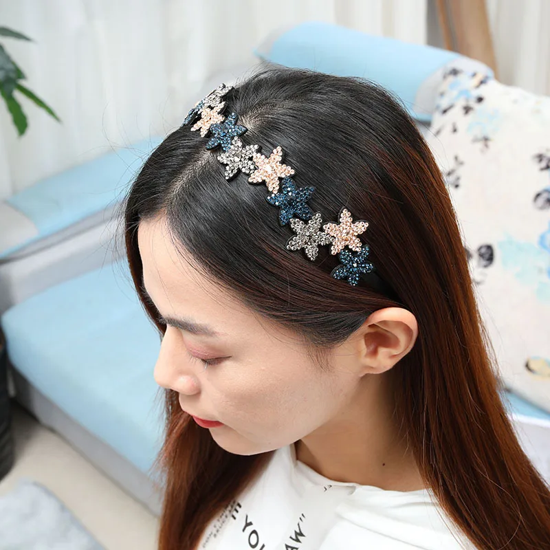 Fashion Simplicity Star Hair Wear Diamond Hair Accessories Custom Made for Women Nonslip Girl Exquisite Dhairpin Hair Hair Wear
