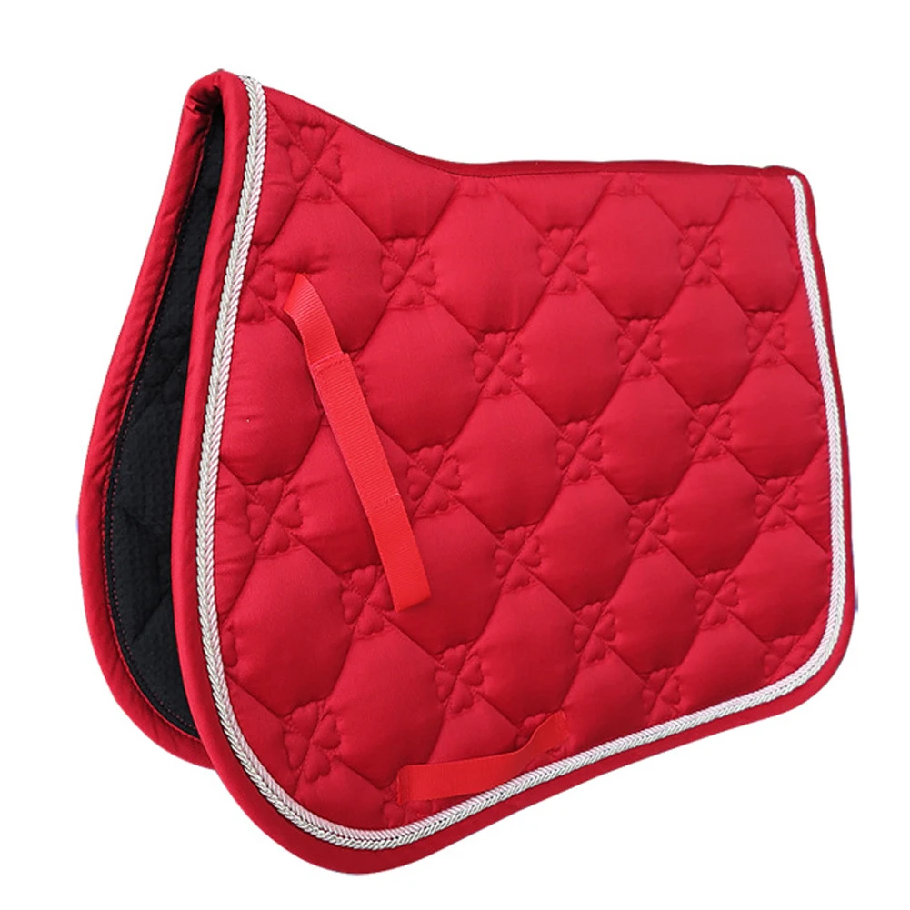 

Saddle Pad Shock Absorbing Cover Cotton Blends Supportive Jumping Event Soft All Purpose Sports Equestrian Horse Riding Dressage