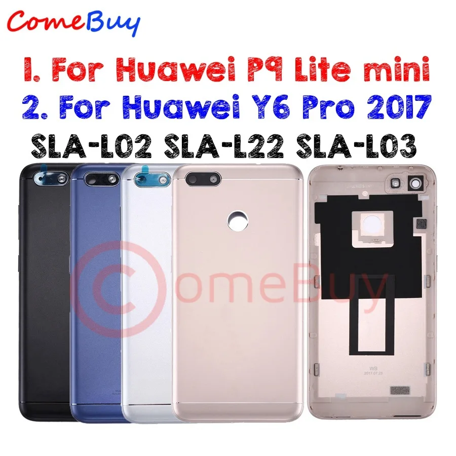 Для huawei P9 Lite mini крышка батареи задняя дверь Y6 Pro задняя крышка корпуса чехол P9 Lite mini крышка батареи SLA L02 L22 L03
