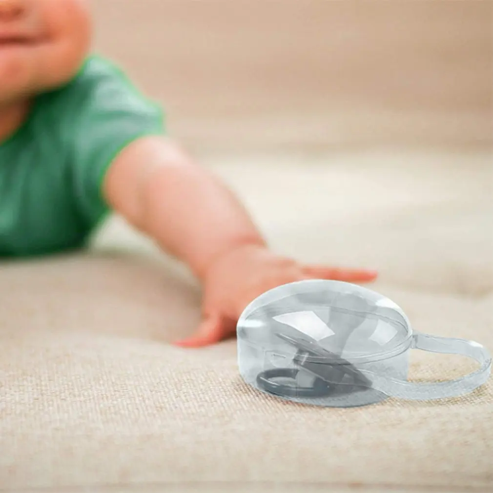 

1PCS Baby Solid Pacifier Box Soother Container Holder Pacifier Box Travel Storage Case Safe Holder Pacifier PP Plastic Box