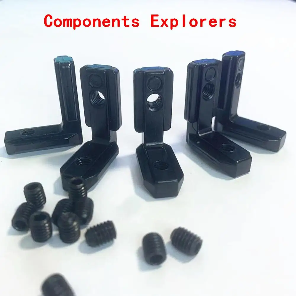 L образный кронштейн для экструзии 3030 HyperCube Evolution 3D печатные детали серебристого