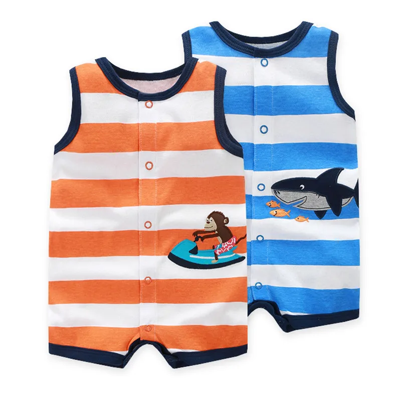 Распродажа летняя одежда для маленьких девочек мультяшный наряд новорожденных