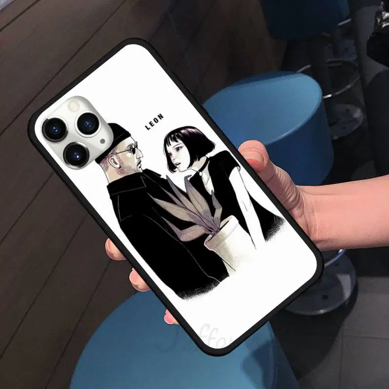 

Leon Matilda Natalie Portman LOVE Phone Case for iPhone 11 12 pro XS MAX 8 7 6 6S Plus X 5S SE 2020 XR shell cover funda