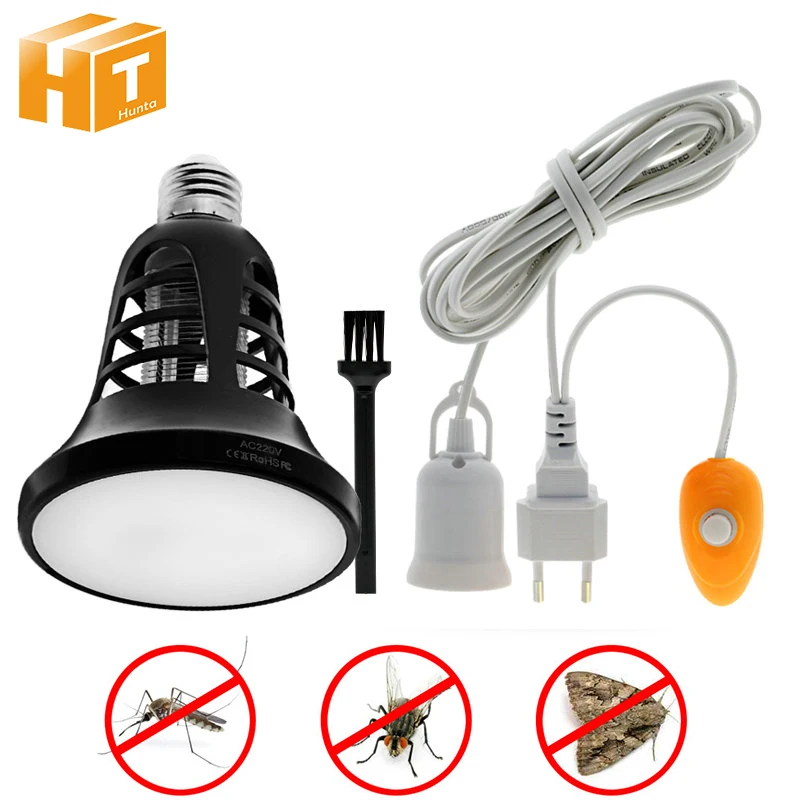 220V E27 UV светильник комаров убийца лампа Насекомых ловушка для USB сада