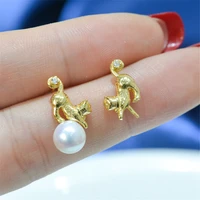 2021 trend jewelry pearl earrings accessories s925 sterling silver jewelry findings for women custom made handmade gifts