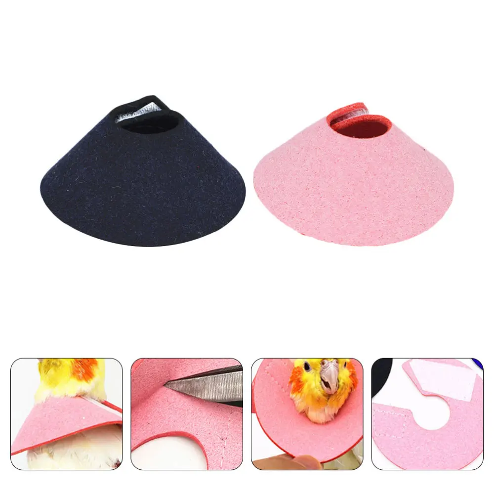 

2Pcs Parrot Collar Rings Anti-pecking Collars Protective Neck Rings Pet Supplies