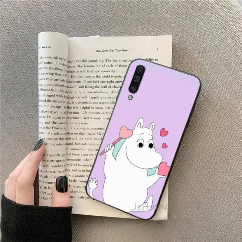 

Hippo moomin cute cartoon love Phone Case For Samsung galaxy S 7 8 9 10 20 edge A 6 10 20 30 50 51 70 note 10 plus