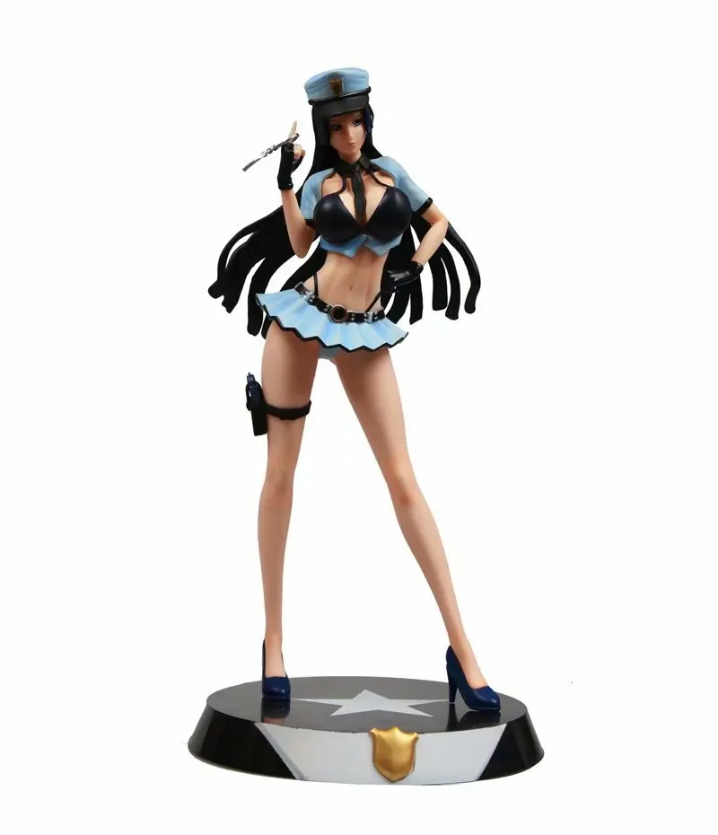 

32CM Anime One Piece Boa Hancock Police uniform GK MINI Sexy Girl Ver. PVC Action Figure Collection Model Toys Doll Adult figure