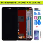 Для Huawei P8 lite 2017 PRA-LA ЖК-дисплей сенсорный экран дигитайзер в сборе с рамкой для Huawei P9 Lite 2017 LCD