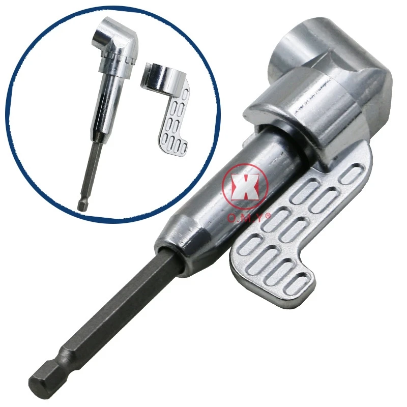 2pcs 1/4 Inch 105 Degree Adjustable Hexbit Driver Electric Screwdriver Magnetic Bit Wrench Hex Drive Offset Attachment |