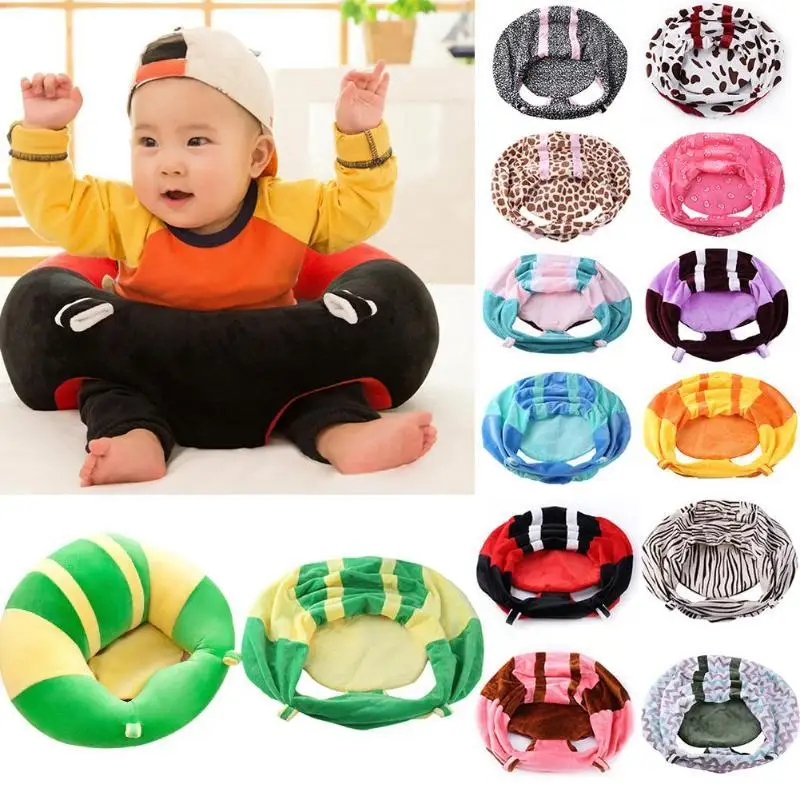 

Infants Baby Sofa Support Seat Cover Baby Plush Chair Learning To Sit/Feed Chair Washable without Filler Cradle Sofa Chair