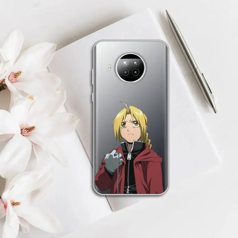 

Fullmetal Alchemist Brotherhood anime Phone Case Transparent for Xiaomi Redmi note 10 t 8 9 pro lite 11