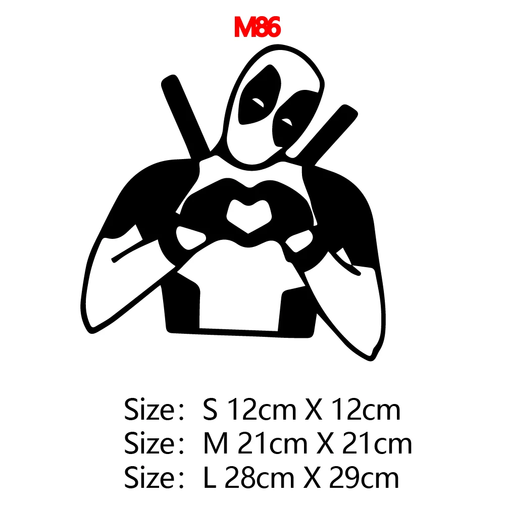 

New Design Deadpool Auto Sticker Window Decal Vinyl Art Pattern Art Car Body Stickers Waterproof
