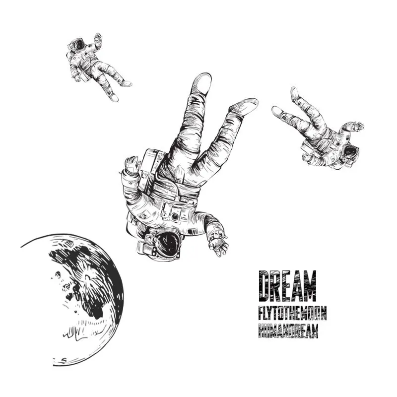 Современные DIY Космические Планеты астронавт в космосе наклейки на стену для