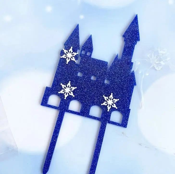 2 шт./компл. зимние Снежинка замок акриловое волокно для капкейка детей Одежда