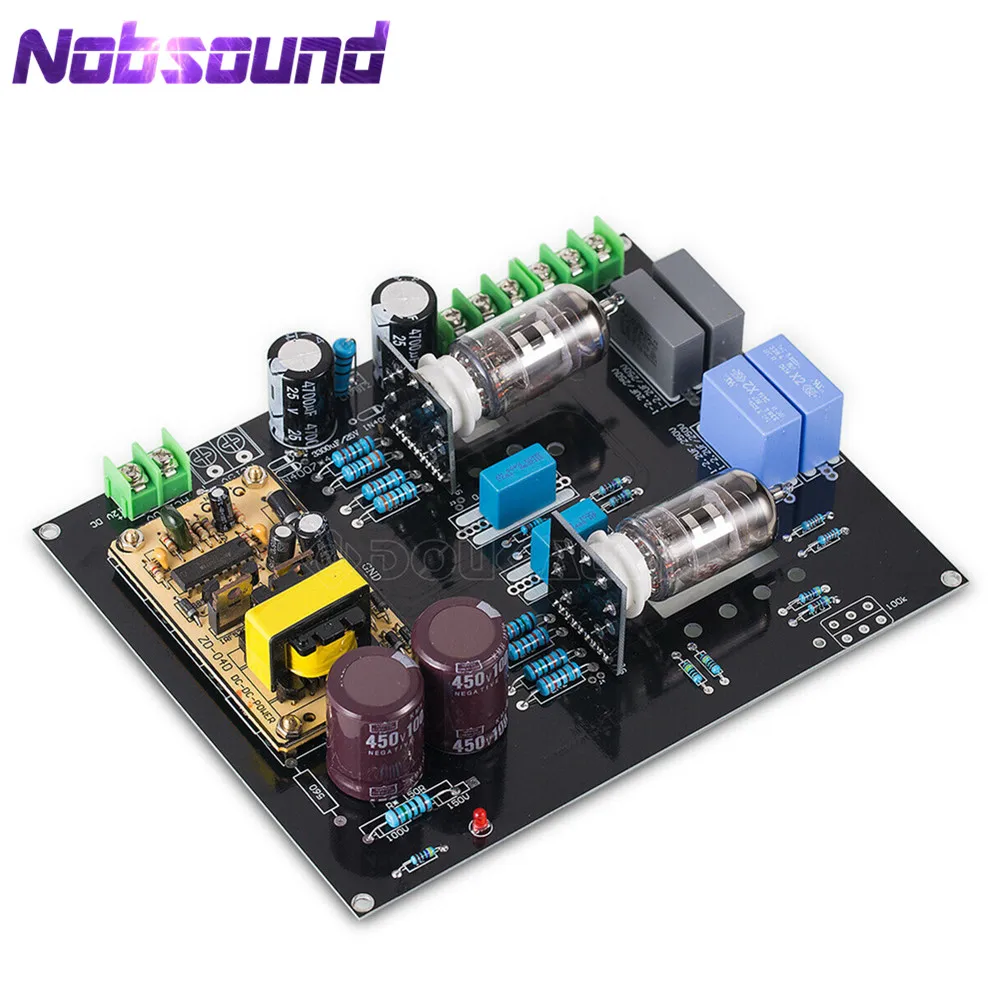 Nobsound Hi-Fi стерео 12AX7 вакуумный ламповый предусилитель доска для домашних автомобильных динамиков Ref to Matisse DC12V