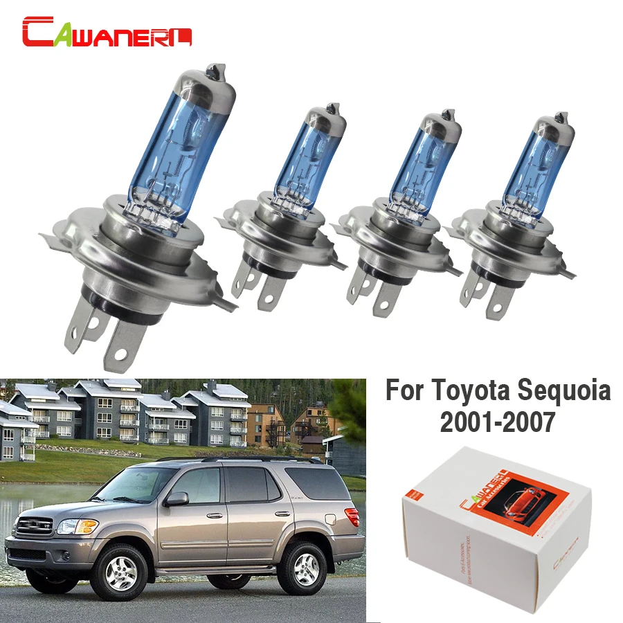 Cawaner 4X100 Вт Автомобильная галогенная лампа 4300K 12 в автомобильный светильник