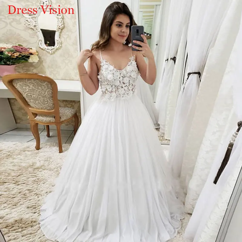

Женское свадебное платье It's yiiya, белое кружевное платье с 3D цветами и V-образным вырезом на лето 2019