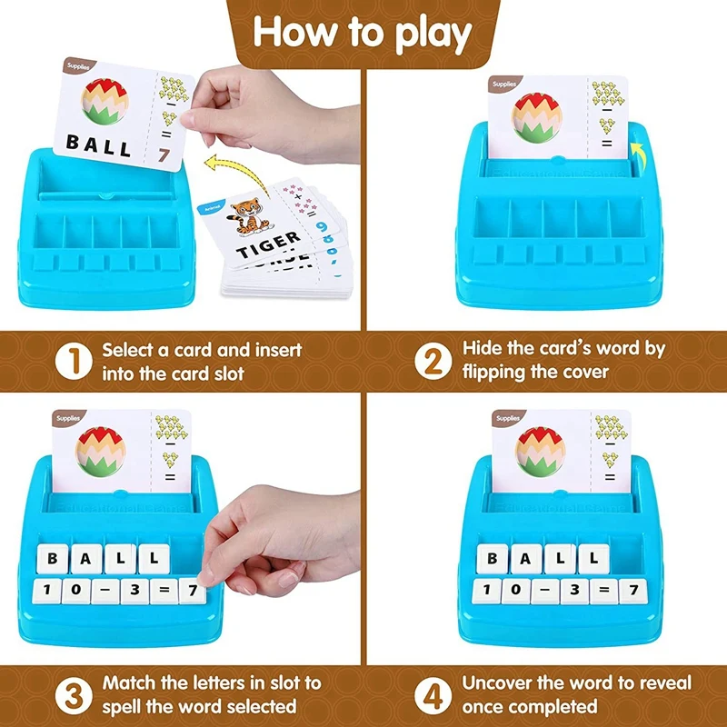 

Educational Matching Letter Game Sight Word Games Interactive Game Toys for Kids Toys Educational Toys Birthday Gifts